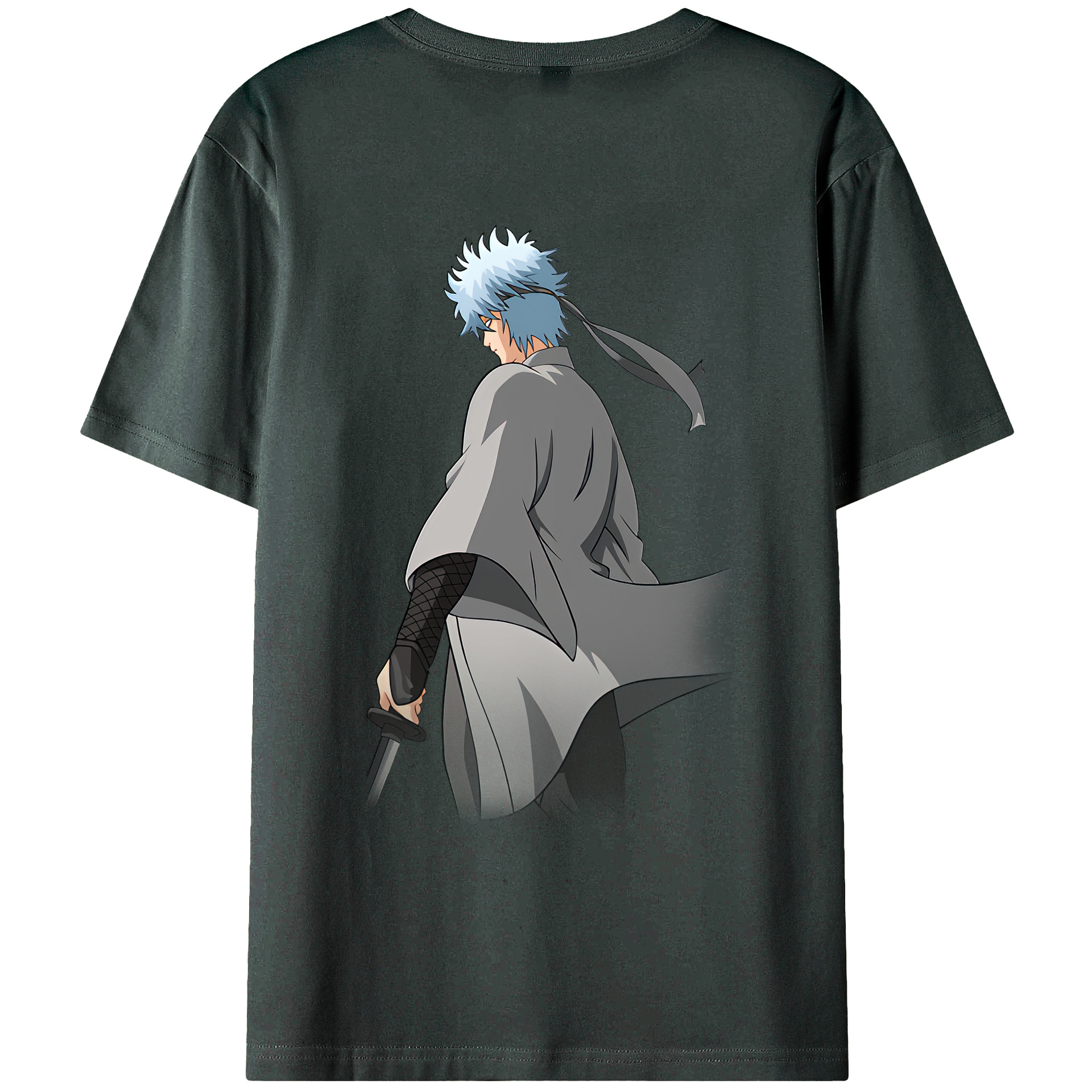 （画像用） ぎんたま 坂田銀時（さかたぎんとき） 神楽 志村新八（しむら しんぱち） GINTAMA Sakata Gintoki Kagura Shimura Shinpachi 綿100％ メンズ半袖Tシャツ（バックプリント） 通気性